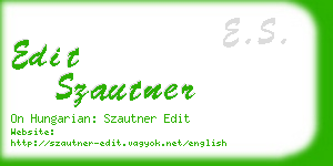 edit szautner business card